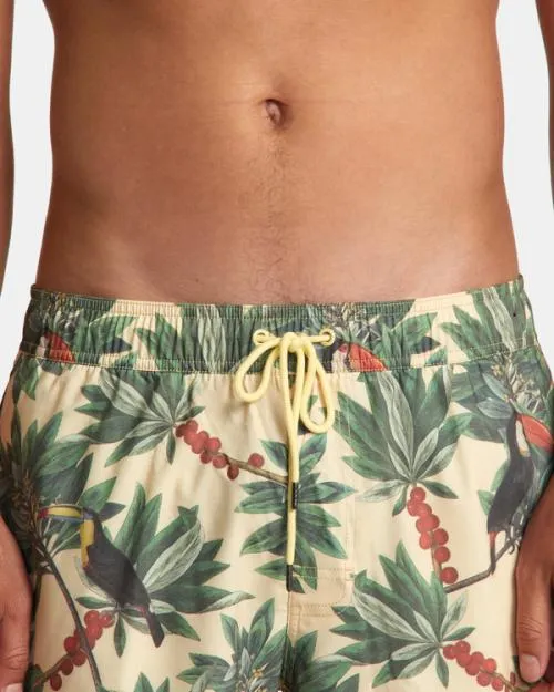 Rvca Barnes Elastic Waist Boardshorts 17034 Banana Men Boardshorts