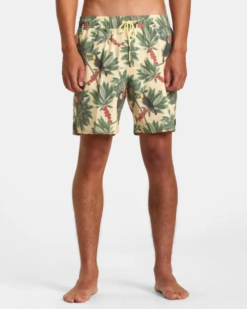 Rvca Barnes Elastic Waist Boardshorts 17034 Banana Men Boardshorts
