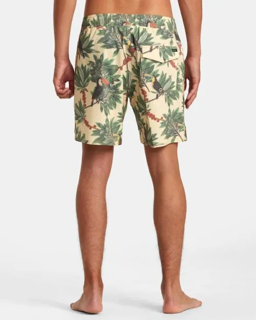 Rvca Barnes Elastic Waist Boardshorts 17034 Banana Men Boardshorts