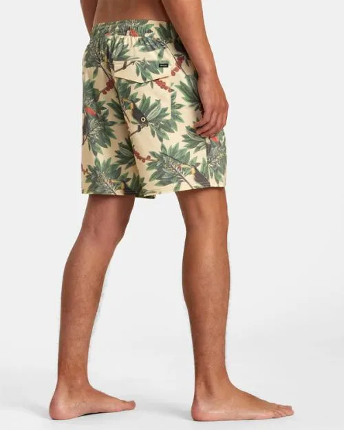 Rvca Barnes Elastic Waist Boardshorts 17034 Banana Men Boardshorts