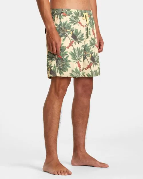 Rvca Barnes Elastic Waist Boardshorts 17034 Banana Men Boardshorts