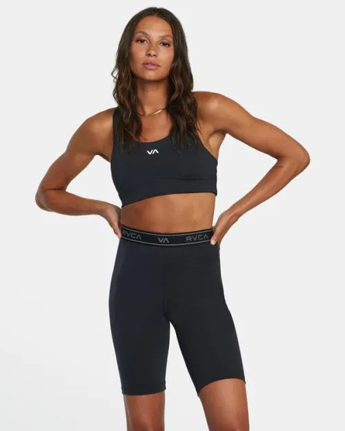 Rvca Base Biker Shorts 105034 Black SportWomen Athletic Shorts