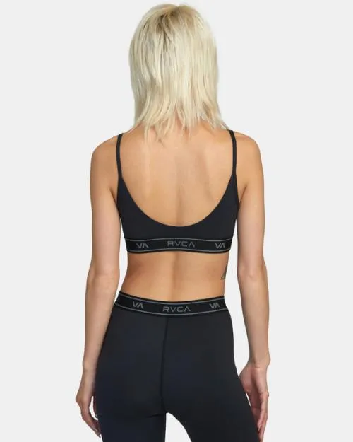 Rvca Base Sports Bra Black SportWomen Tops