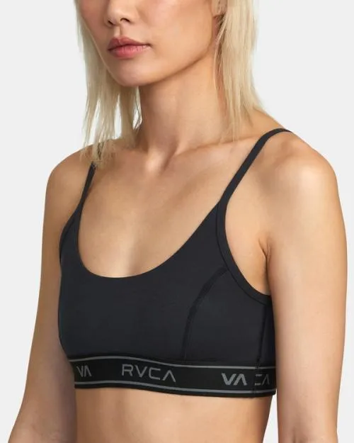 Rvca Base Sports Bra Black SportWomen Tops