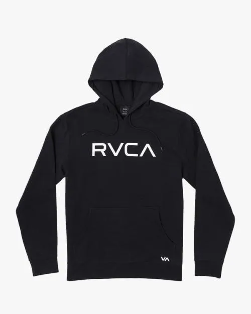 Rvca Big Pullover Hoodie Black Men Hoodies and Sweatshirts