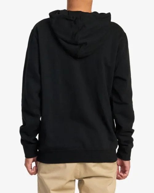 Rvca Big Pullover Hoodie Black Men Hoodies and Sweatshirts