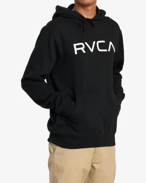 Rvca Big Pullover Hoodie Black Men Hoodies and Sweatshirts
