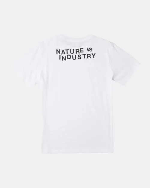 Rvca Boy039s Dial Up TShirt White Boys Tees and Tanks