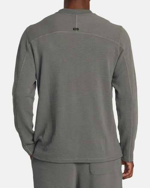 Rvca CAble Long Sleeve TShirt Olive SportMen Short Sleeves