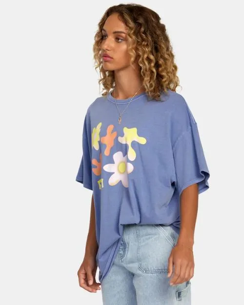 Rvca Day Dream Tee Coast Women Tees and Tanks