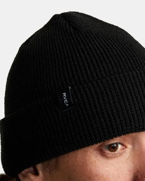 Rvca Dayshift Beanie Black Men Hats and Beanies