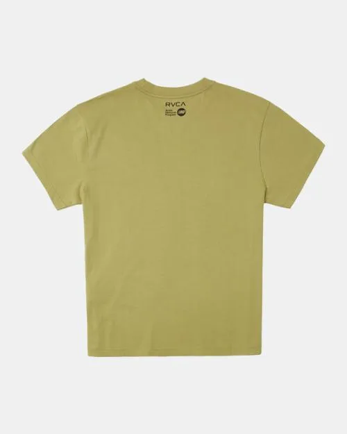 Rvca Ed Templeton Trip Out Tee Avocado Men Short Sleeves