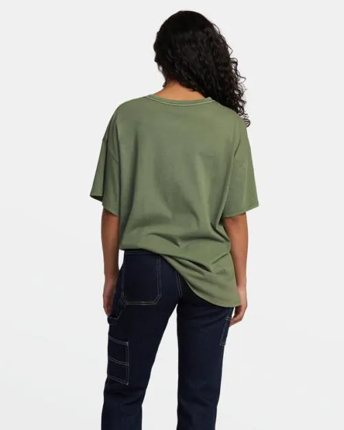 Rvca Embrace Change TShirt Leaf Women Tees and Tanks