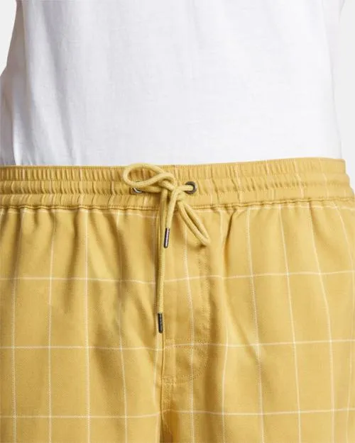 Rvca Escape Suiting Elastic Walkshorts 17034 Banana Men Shorts and Hybrids