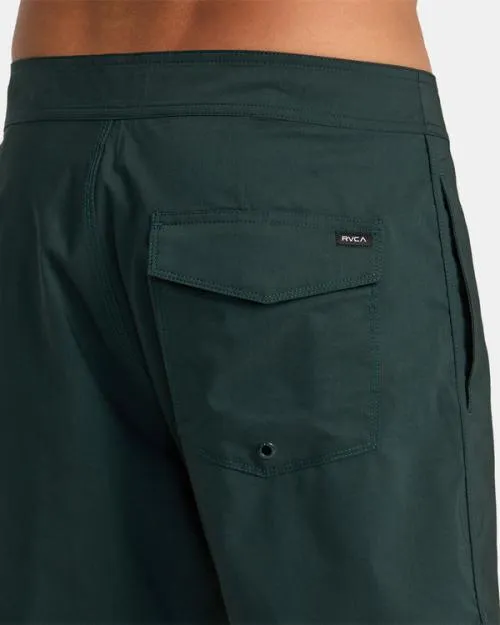 Rvca Freeport Boardshorts 16034 Hunter Green Men Boardshorts