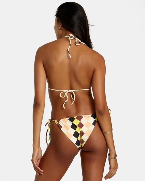 Rvca Greenpacha Breeze Halter Triangle Bikini Top Multi Women Bikini Tops