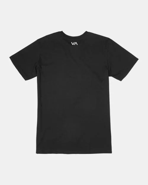 Rvca Icon Tee Black SportMen Short Sleeves