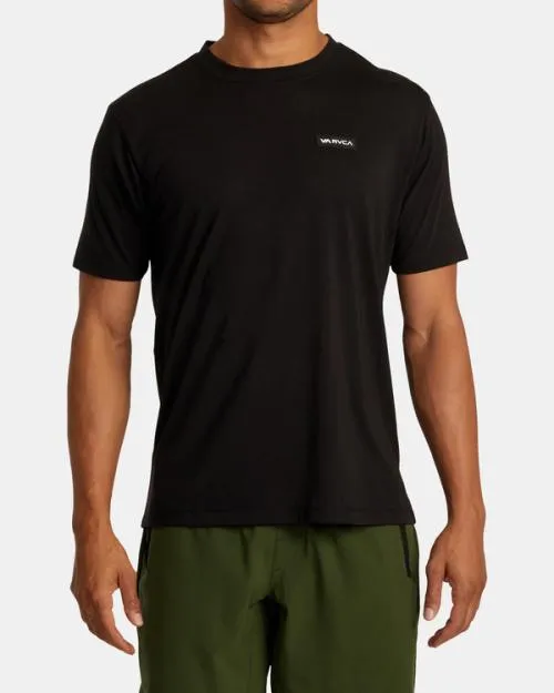 Rvca Icon Tee Black SportMen Short Sleeves