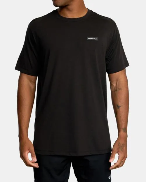 Rvca Icon Tee Black SportMen Short Sleeves