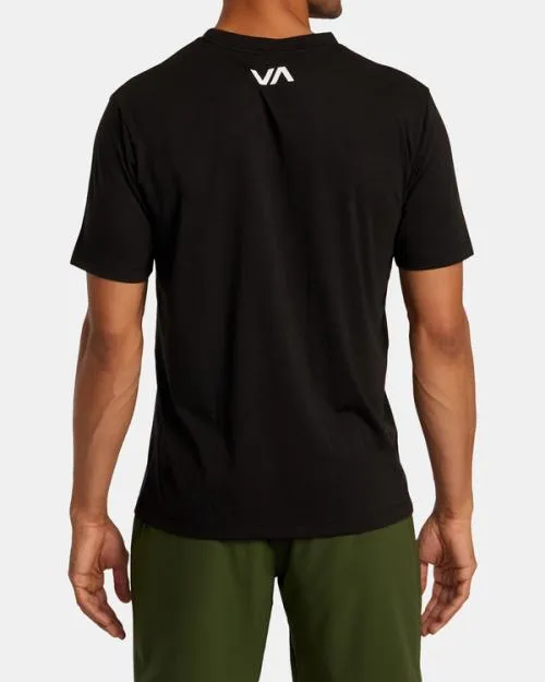 Rvca Icon Tee Black SportMen Short Sleeves