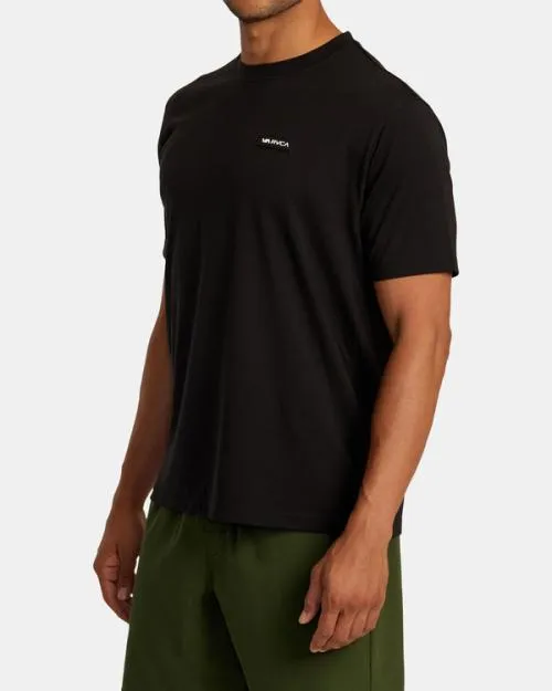 Rvca Icon Tee Black SportMen Short Sleeves