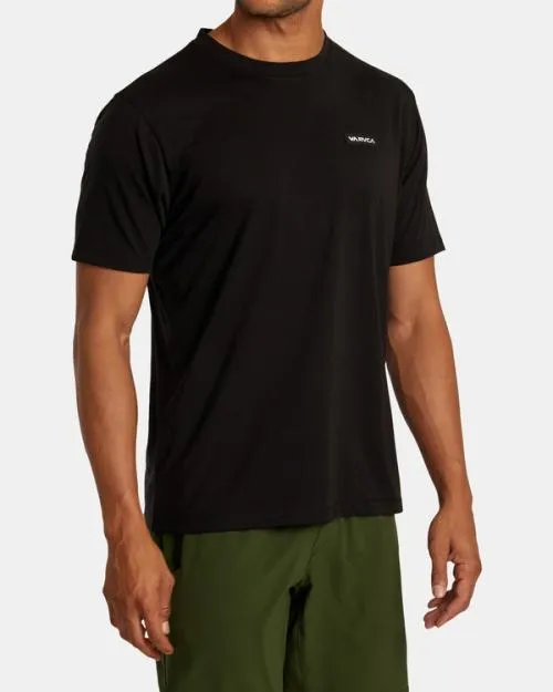 Rvca Icon Tee Black SportMen Short Sleeves