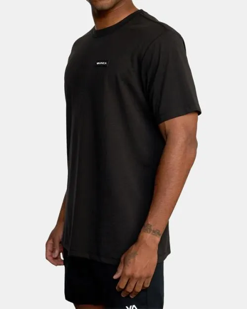 Rvca Icon Tee Black SportMen Short Sleeves