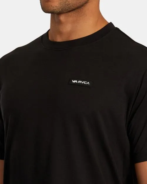 Rvca Icon Tee Black SportMen Short Sleeves