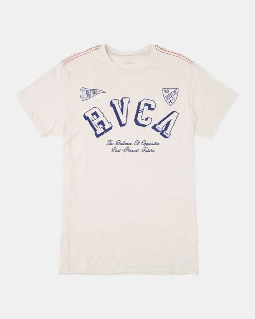 Rvca Iv League TShirt Antique White Men Short Sleeves