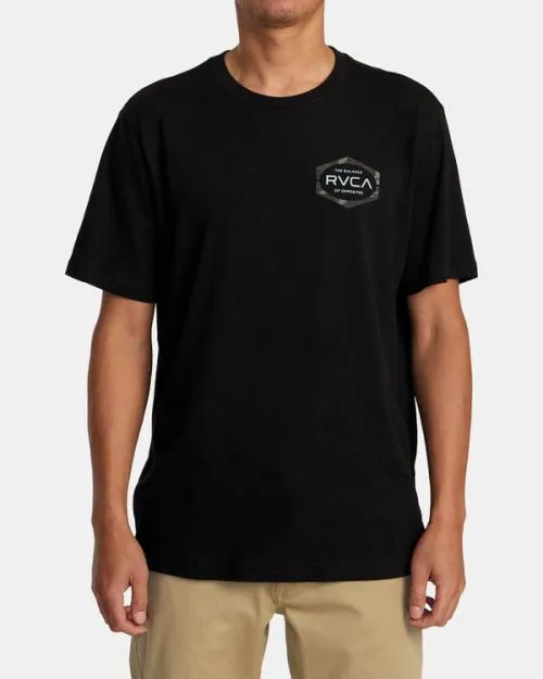 Rvca Mold Short Sleeve TShirt Black Men Tees and Tanks