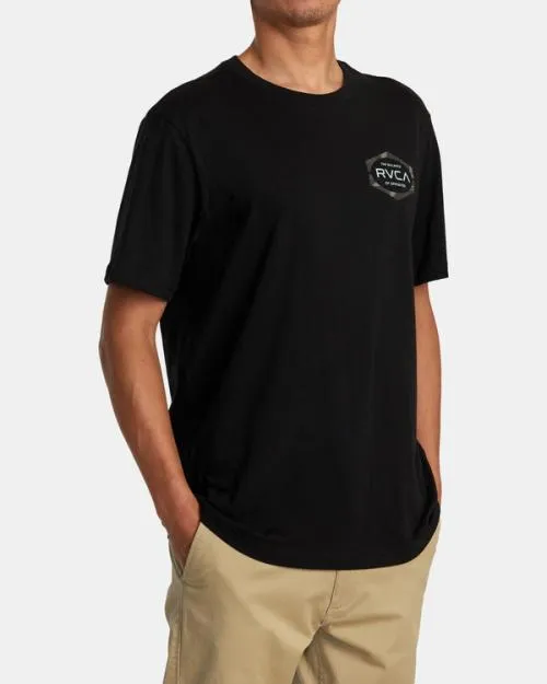 Rvca Mold Short Sleeve TShirt Black Men Tees and Tanks