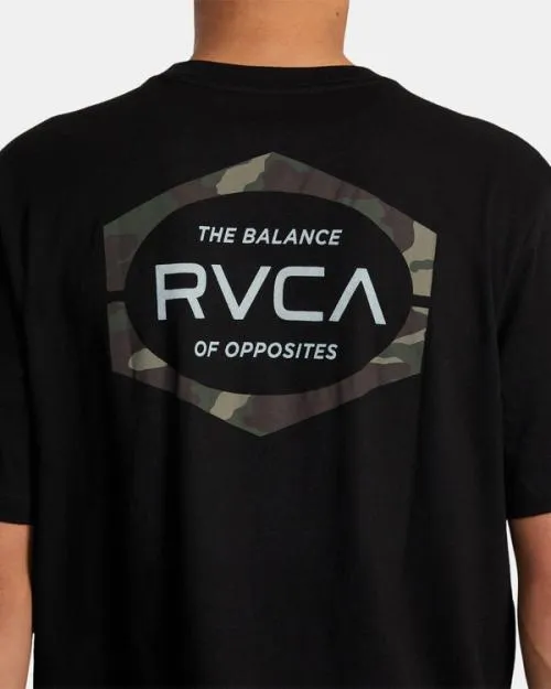 Rvca Mold Short Sleeve TShirt Black Men Tees and Tanks