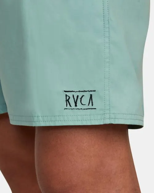 Rvca Opposites Hybrid Elasticized Shorts Green Haze Men Boardshorts