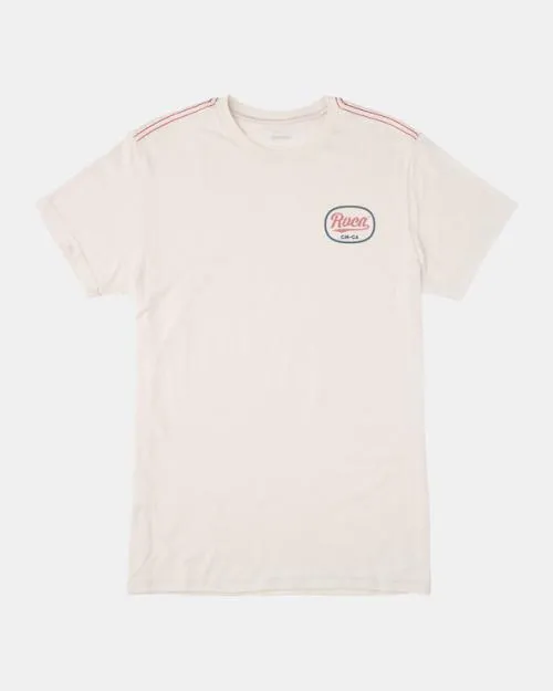 Rvca Pantero TShirt Antique White Men Short Sleeves