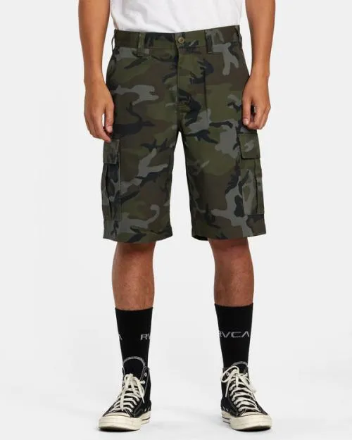 Rvca Recession Collection Americana Cargo Shorts Camo Men Shorts and Hybrids