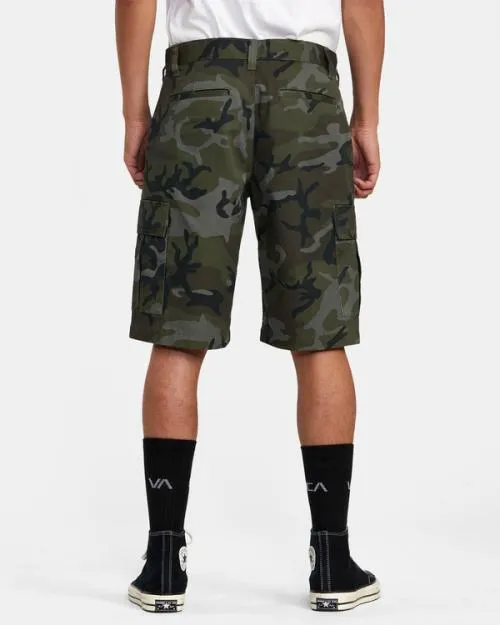 Rvca Recession Collection Americana Cargo Shorts Camo Men Shorts and Hybrids