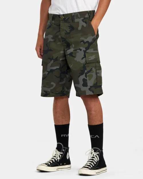 Rvca Recession Collection Americana Cargo Shorts Camo Men Shorts and Hybrids