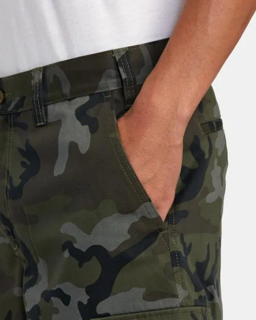 Rvca Recession Collection Americana Cargo Shorts Camo Men Shorts and Hybrids
