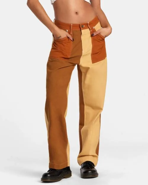 Rvca Shuffle Cotton Pants Multi Women Pants