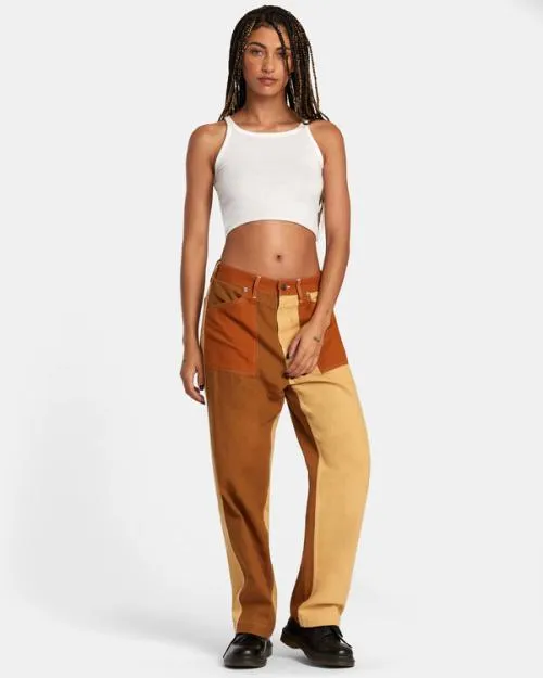 Rvca Shuffle Cotton Pants Multi Women Pants
