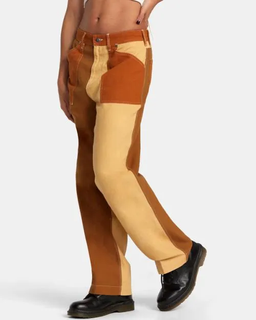 Rvca Shuffle Cotton Pants Multi Women Pants