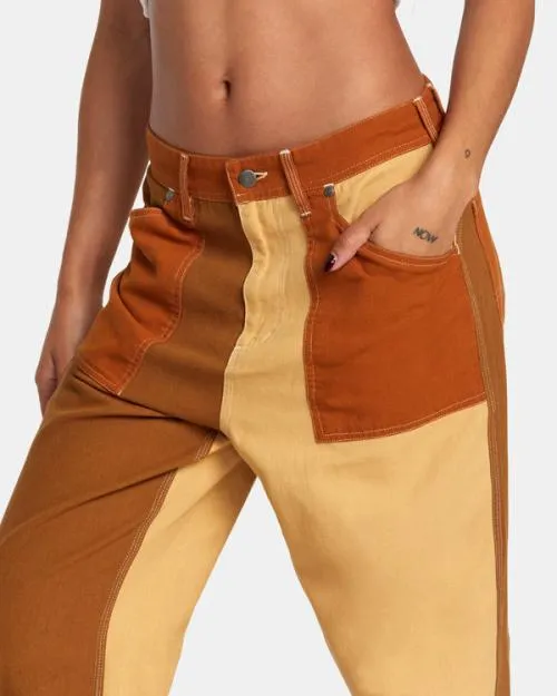 Rvca Shuffle Cotton Pants Multi Women Pants