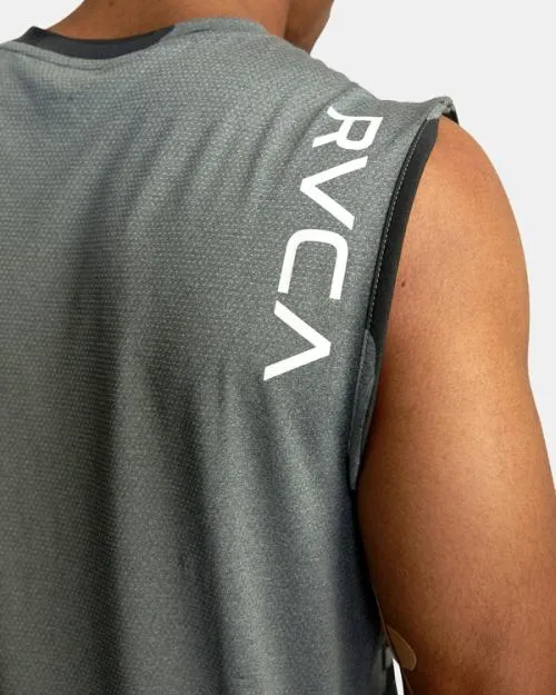 Rvca Sport Vent Muscle Tank Top Camo SportMen Tees and Tanks