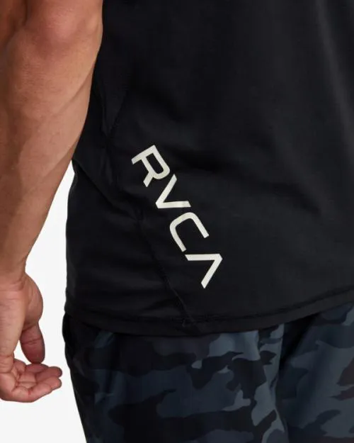 Rvca Sport Vent Performance Tee Black SportMen Short Sleeves