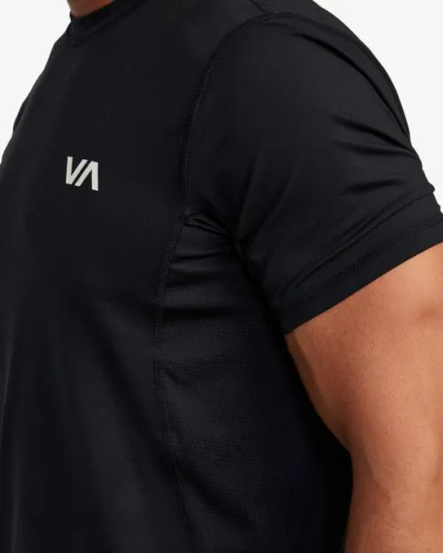 Rvca Sport Vent Performance Tee Black SportMen Short Sleeves