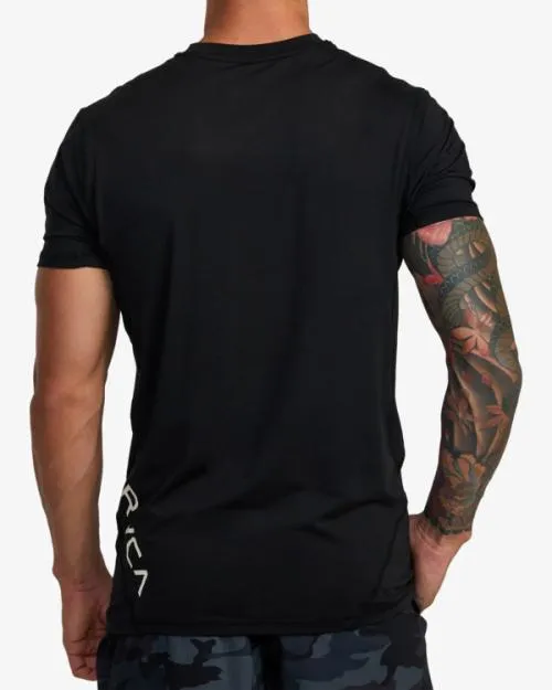Rvca Sport Vent Performance Tee Black SportMen Short Sleeves