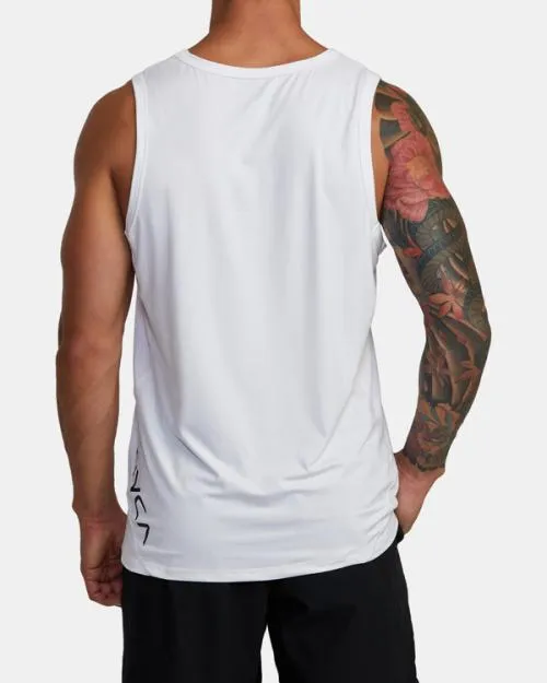 Rvca Sport Vent Tank Top White SportMen Tees and Tanks