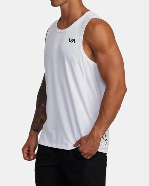 Rvca Sport Vent Tank Top White SportMen Tees and Tanks