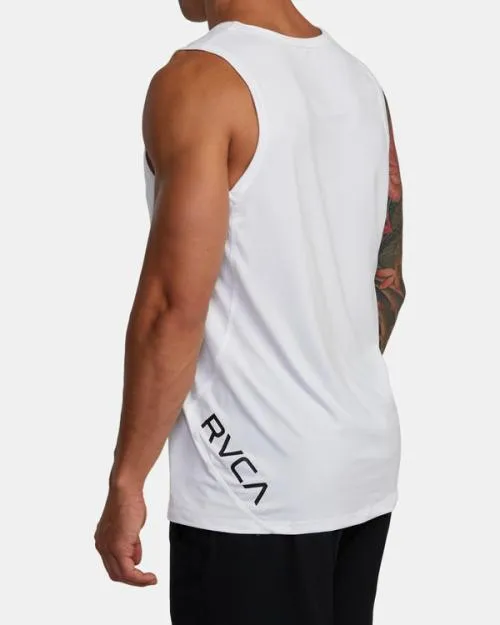 Rvca Sport Vent Tank Top White SportMen Tees and Tanks