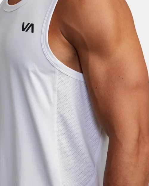 Rvca Sport Vent Tank Top White SportMen Tees and Tanks